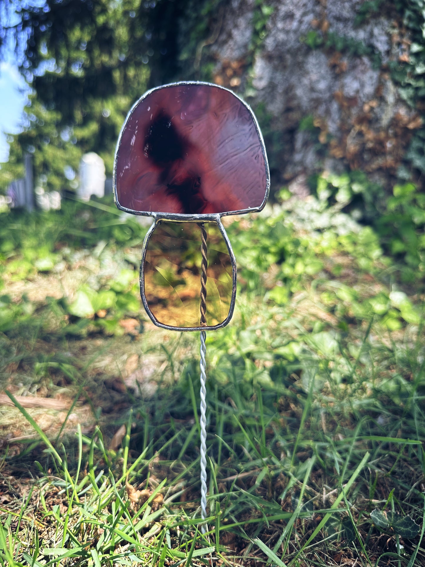 Mushroom Garden Stake