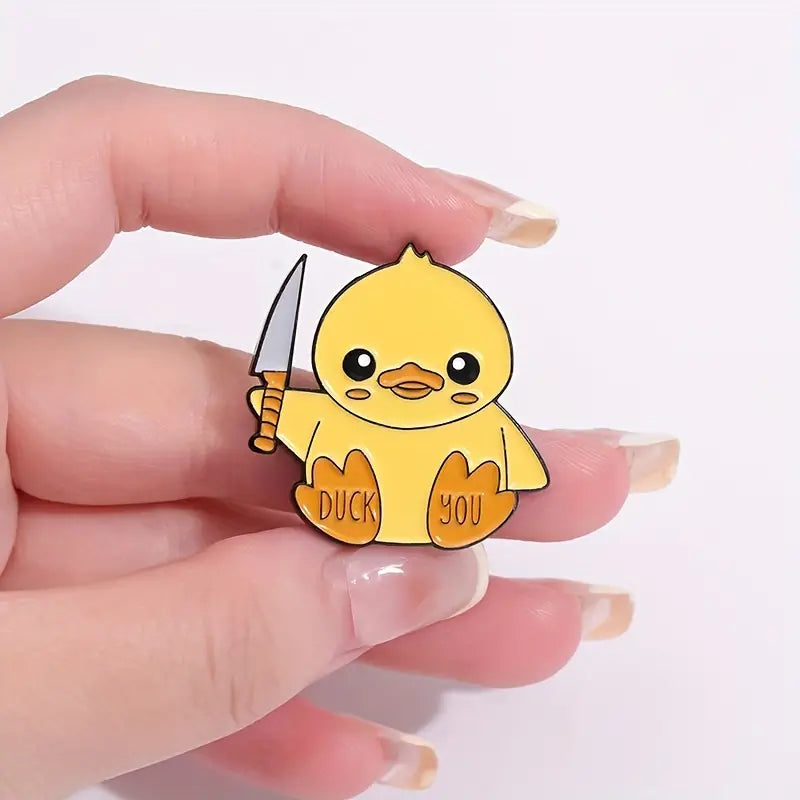 Duck You Enamel Pin