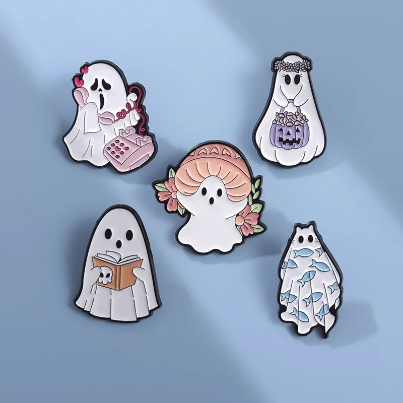Ghost Cuties Enamel Pins