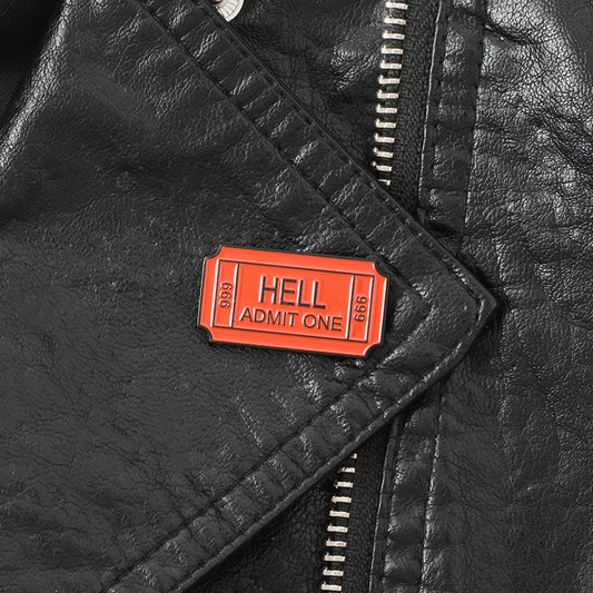HELL Movie Ticket Enamel Pin
