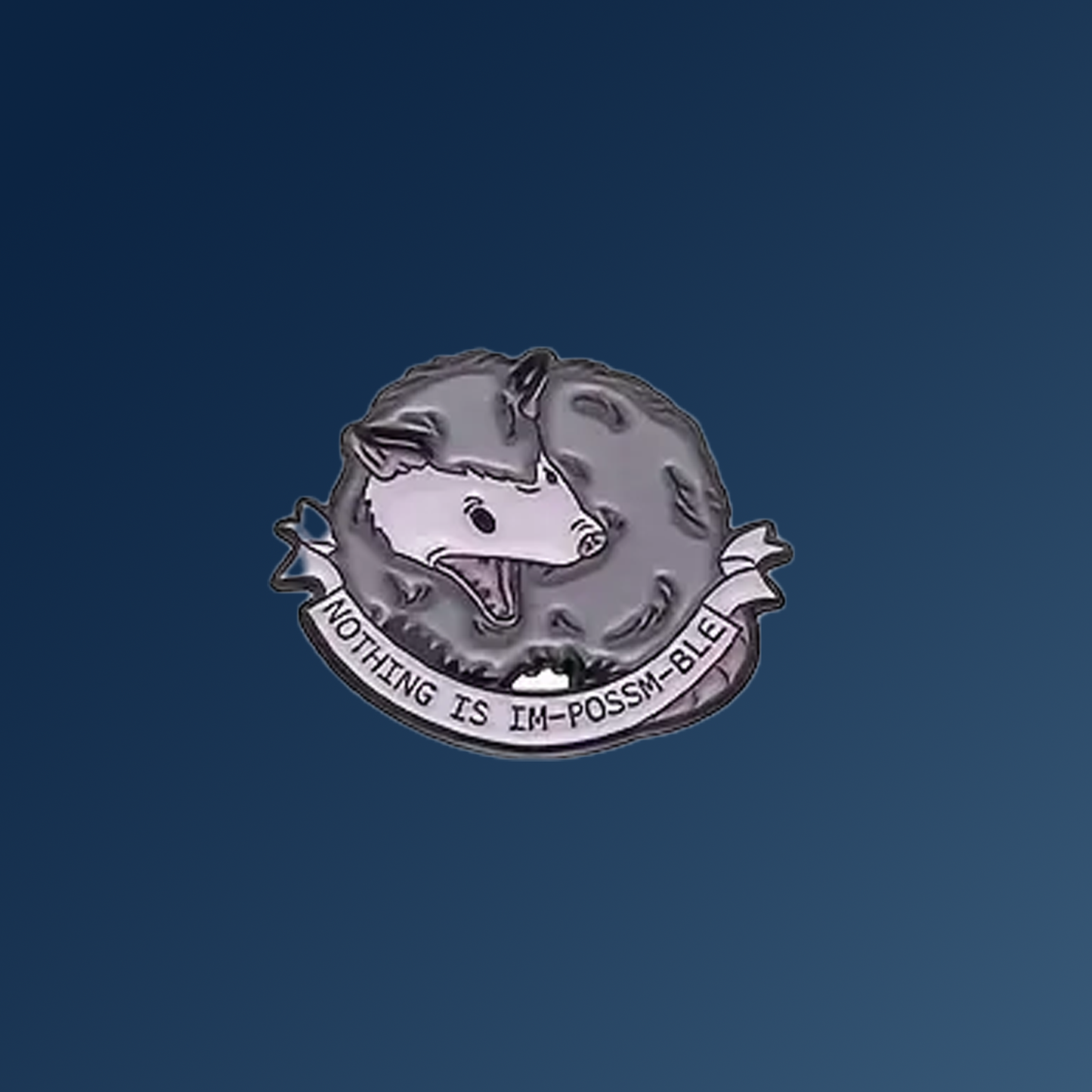 Opossum Enamel Pins