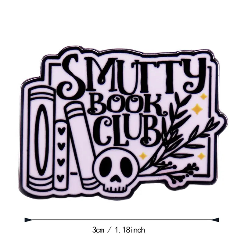 Smutty Book Club Enamel pin