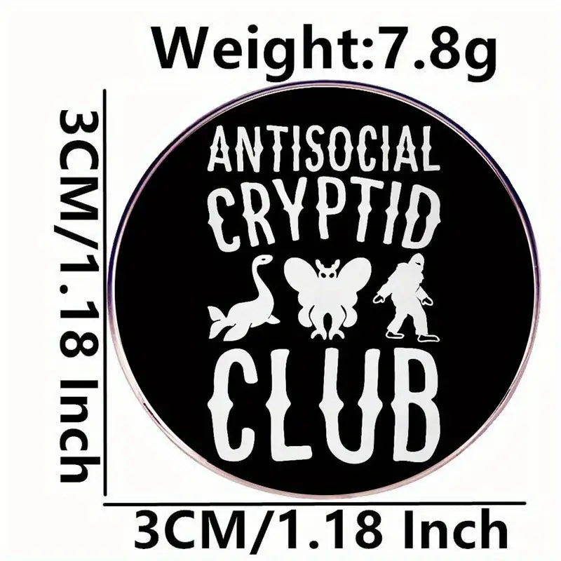 Anti-Social Cryptid Club Enamel Pin
