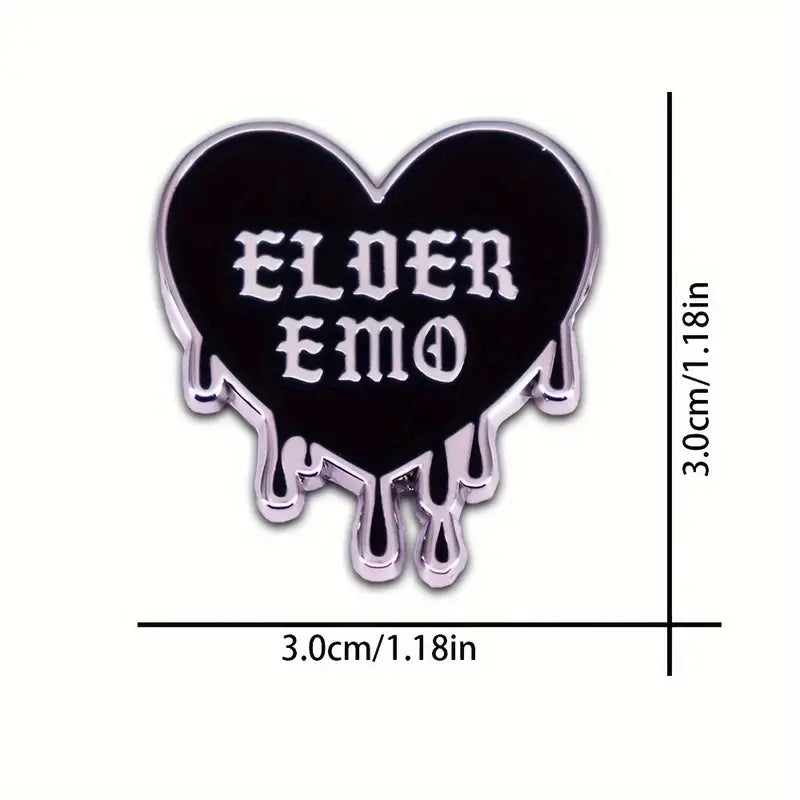 Elder Emo Enamel Pin