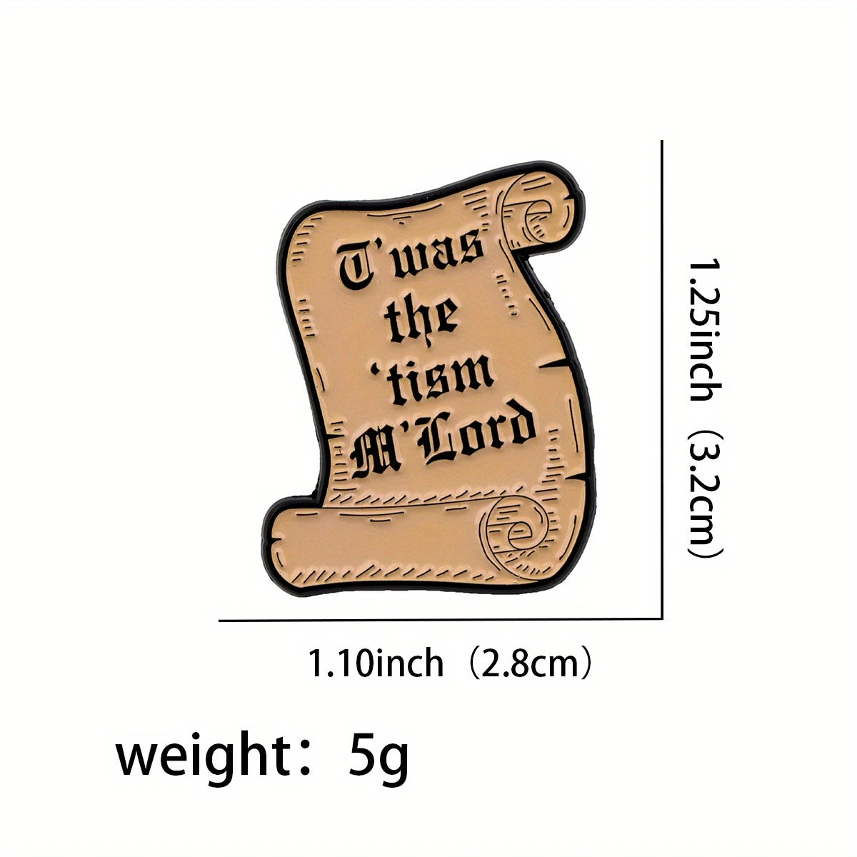 T'was the tism Enamel Pin