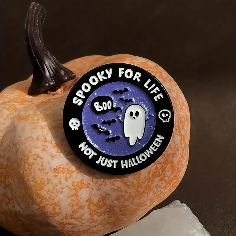Spooky for Life Enamel Pin