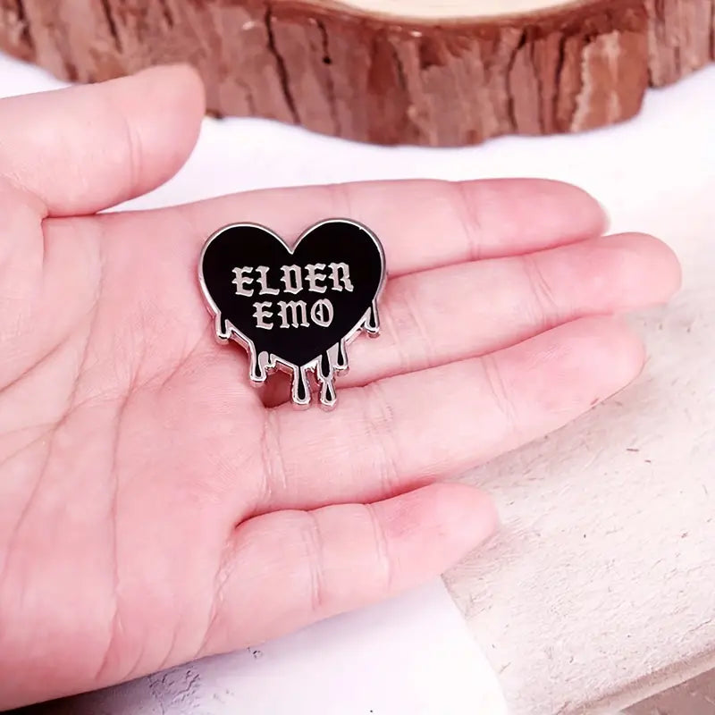 Elder Emo Enamel Pin