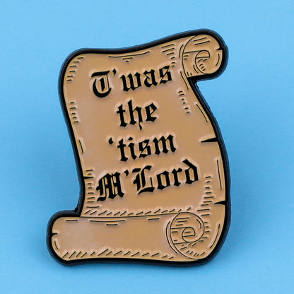 T'was the tism Enamel Pin
