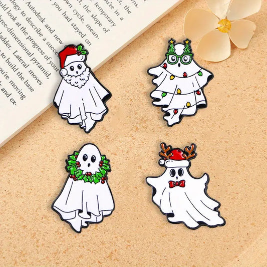 Christmas Ghosts Enamel Pins