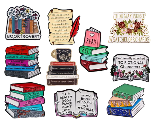 Bookish Enamel Pins - The Sequel