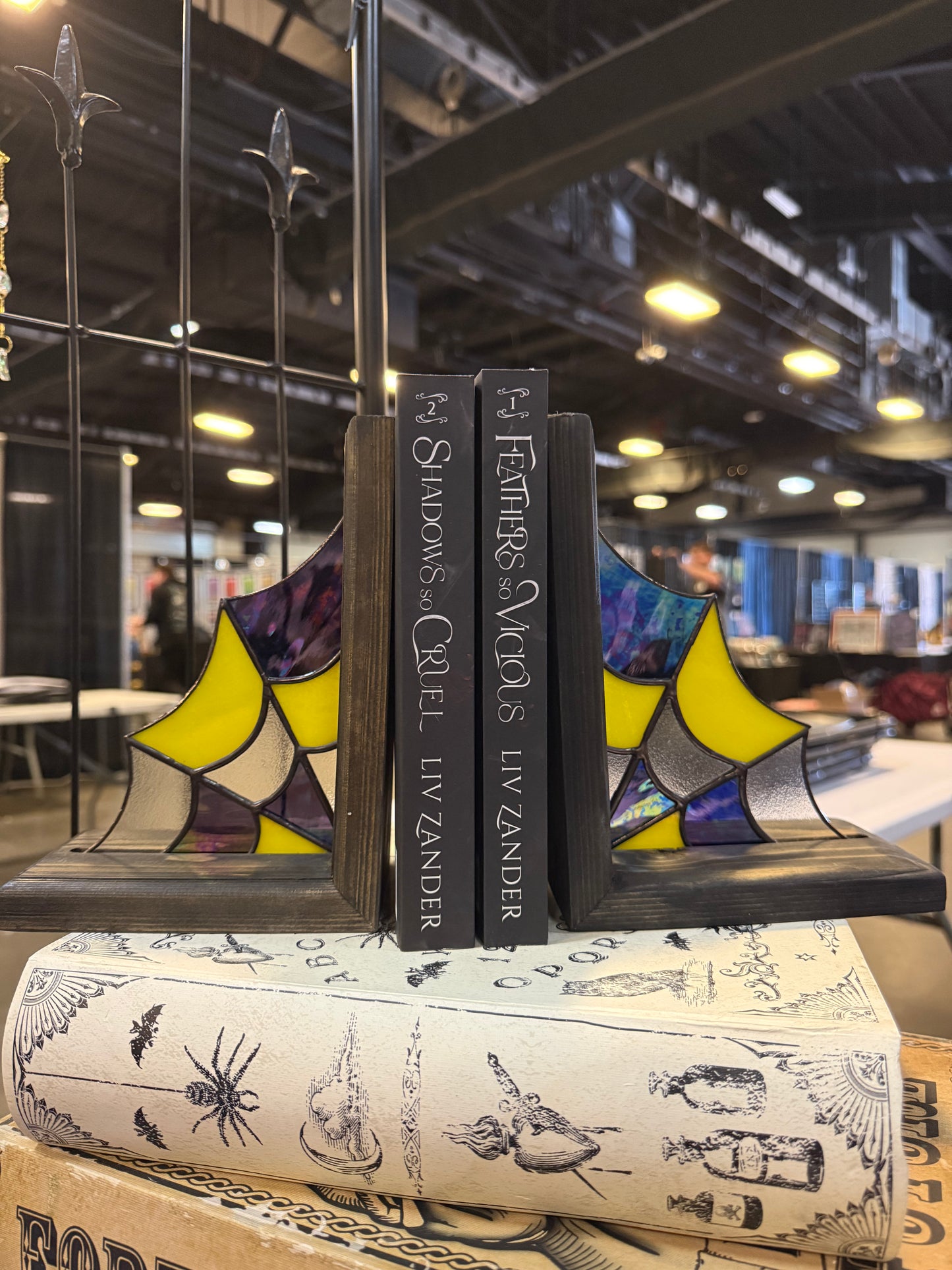 Spider Web Bookends