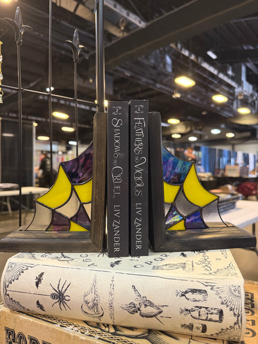 Spider Web Bookends