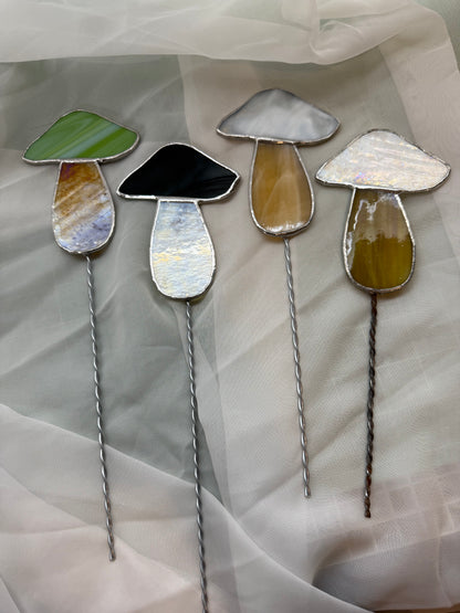 Mushroom Garden Stake