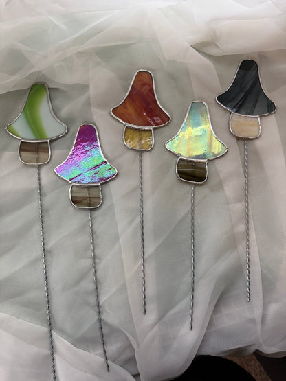 Mushroom Garden Stake