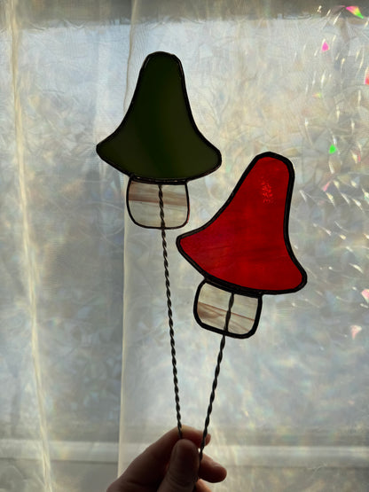 Mushroom Garden Stake