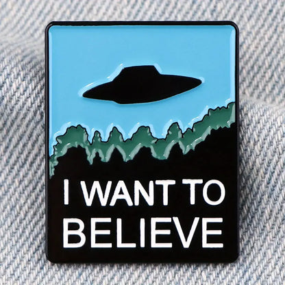 I Want to Believe Enamel Pin