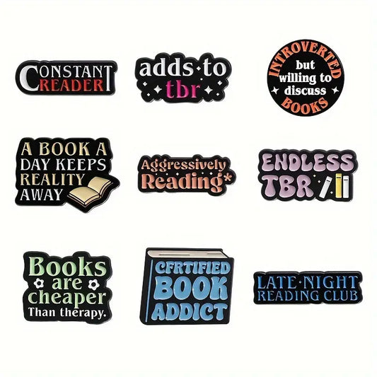 Bookish Enamel Pins