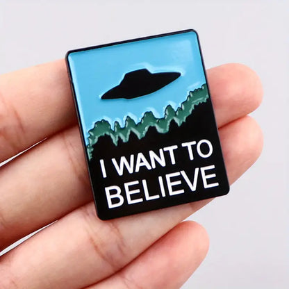 I Want to Believe Enamel Pin